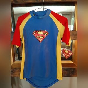 🔥NWT $15 Sale 🔥Marvel Superman size 10 rashguard swim sun shirt